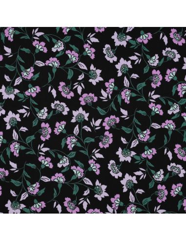 Heavy stretch viscose fabric Rosella - Black