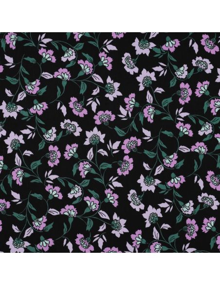 Heavy stretch viscose fabric Rosella - Black