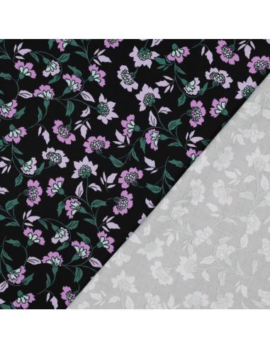 Heavy stretch viscose fabric Rosella - Black