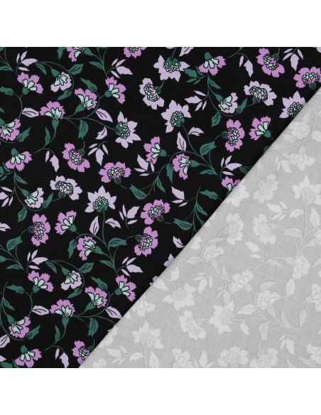 Heavy stretch viscose fabric Rosella - Black