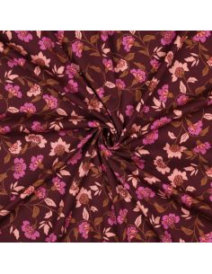 Heavy stretch viscose fabric Rosella - Bordeaux