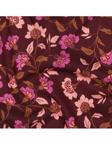 Heavy stretch viscose fabric Rosella - Bordeaux