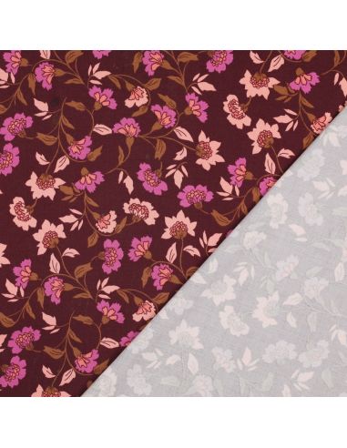 Heavy stretch viscose fabric Rosella - Bordeaux