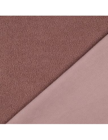 Double-sided Teddy fleece fabric - Blush