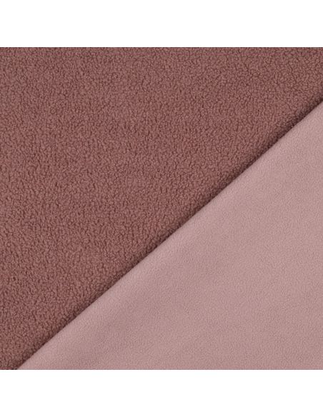 Double-sided Teddy fleece fabric - Blush