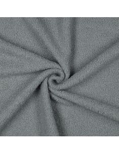 Double-sided Teddy fleece fabric - Blue gray 2
