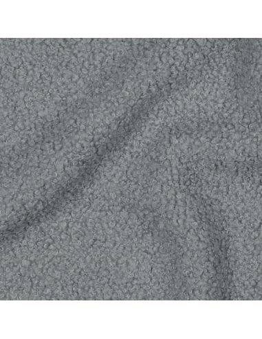 Double-sided Teddy fleece fabric - Blue gray