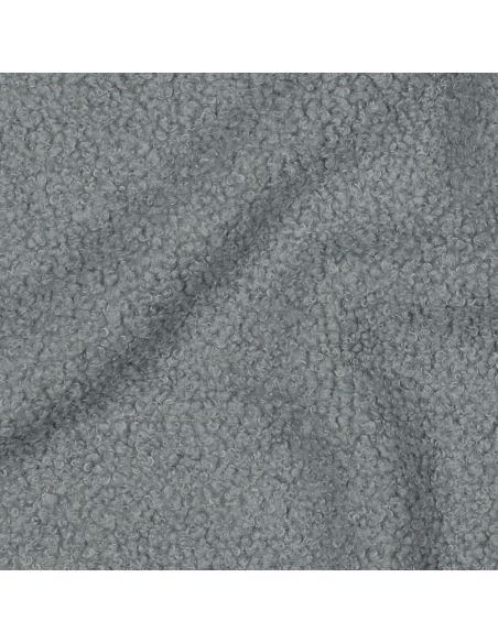 Double-sided Teddy fleece fabric - Blue gray