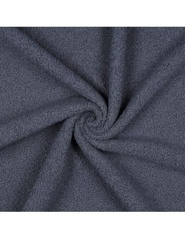 Double-sided Teddy fleece fabric - Jeans