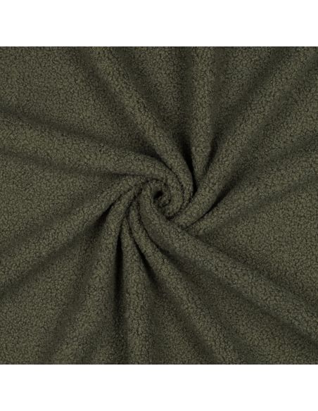 Double-sided Teddy fleece fabric - Khaki