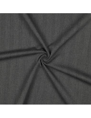 Large stretch herringbone fabric - Gray