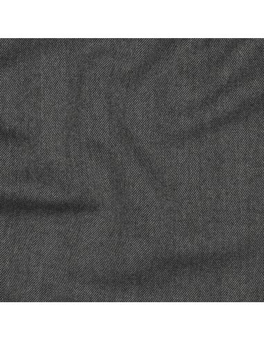 Large stretch herringbone fabric - Gray