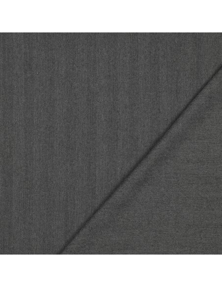 Large stretch herringbone fabric - Gray