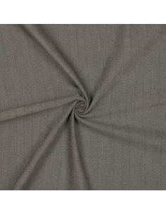 Large stretch herringbone fabric - Taupe 2