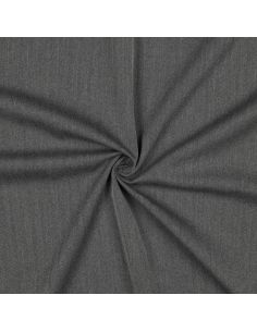 Fine stretch herringbone fabric - Gray 2