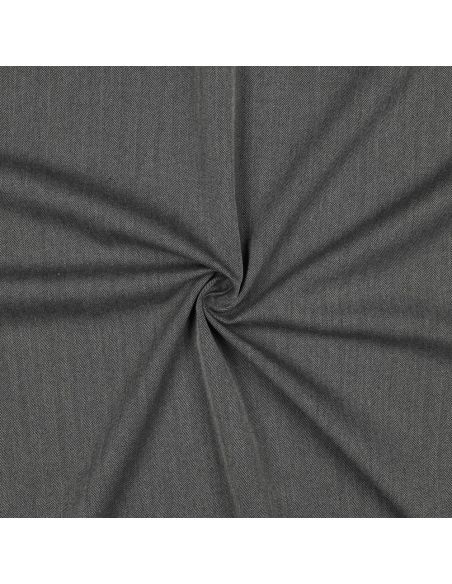 Fine stretch herringbone fabric - Gray