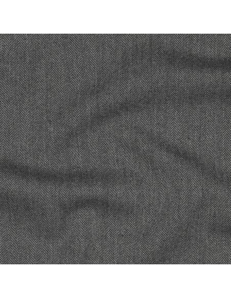 Fine stretch herringbone fabric - Gray