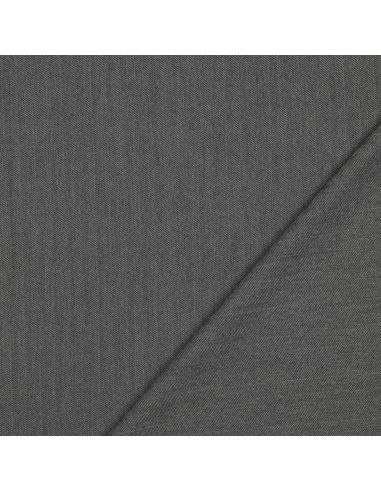 Fine stretch herringbone fabric - Gray