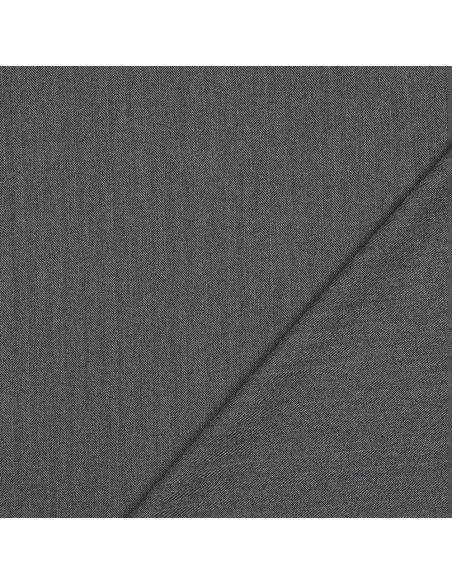 Fine stretch herringbone fabric - Gray
