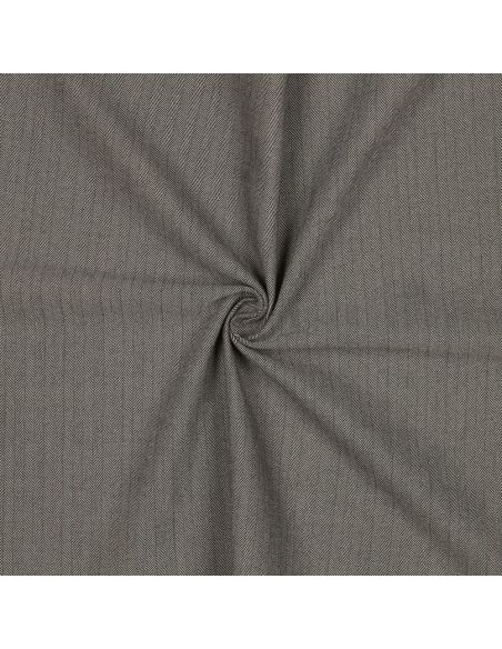 Fine stretch herringbone fabric - Taupe