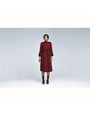 Micro satin fabric with a silk touch - Bordeaux