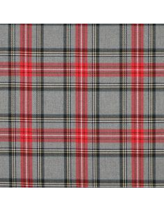 Scottish tartan fabrics - Red and gray 2