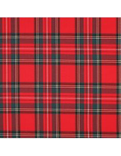 Scottish tartan fabric - Red 2