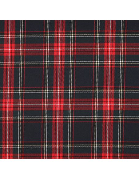 Scottish tartan fabric - Navy