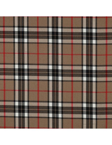 Scottish tartan fabric - Camel