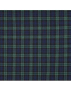 Scottish tartan fabrics - Black, blue, and green 2