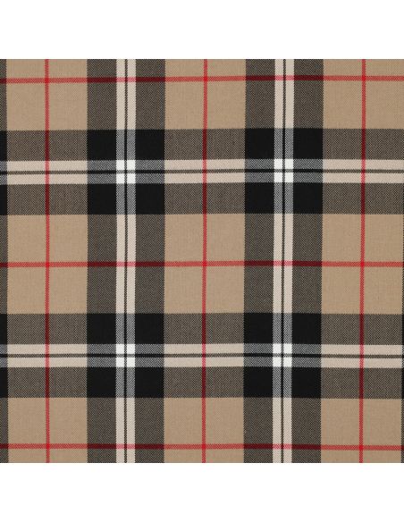 Scottish tartan fabrics - Camel and black