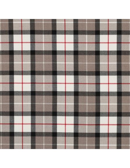 Scottish tartan fabrics - Taupe and black