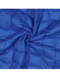Double-sided quilted fabric pop - Blue and anise green 2