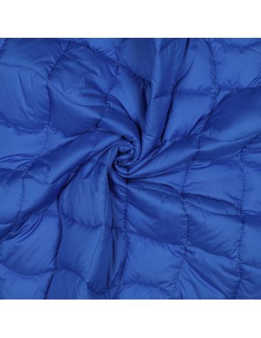 Double-sided quilted fabric pop - Blue and anise green