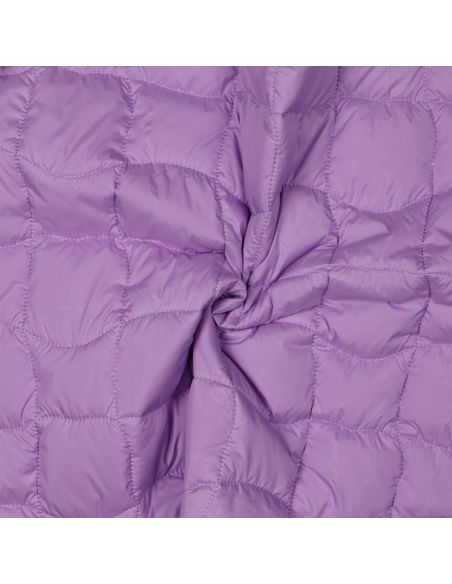 Double-sided quilted fabric pop - Lilac and apricot