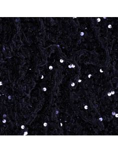 Navy blue velvet sequin fabric 2
