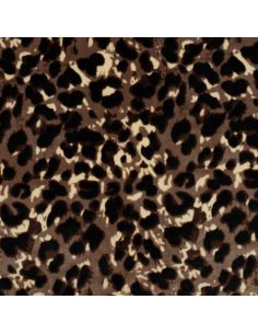 Animal velvet panne fabric - Feline 2