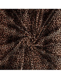 Animal velvet panne fabric - Wild