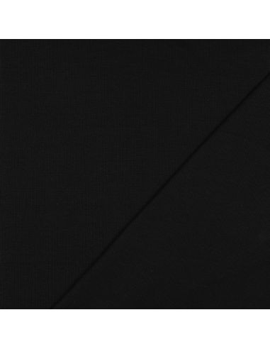 Ribbed jersey ribbed fabric - Black
