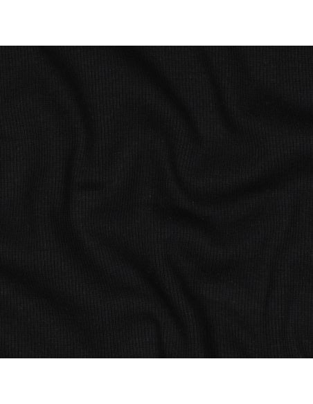 Ribbed jersey ribbed fabric - Black