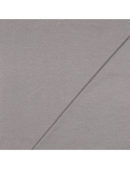 Ribbed jersey ribbed fabric - Gray