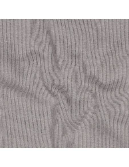 Ribbed jersey ribbed fabric - Gray