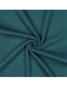 Ribbed jersey ribbed fabric - Petrol blue
