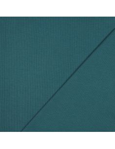 Ribbed jersey ribbed fabric - Petrol blue 2