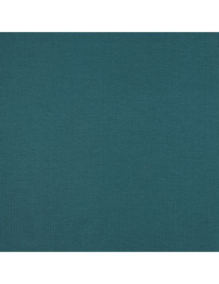 Ribbed jersey ribbed fabric - Petrol blue