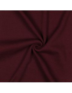 Ribbed jersey ribbed fabric - Bordeaux