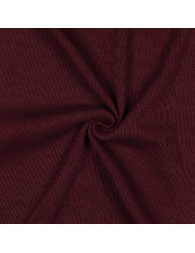 Ribbed jersey ribbed fabric - Bordeaux