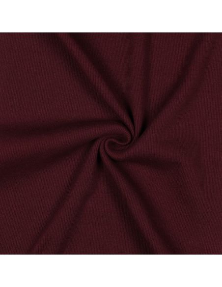 Ribbed jersey ribbed fabric - Bordeaux