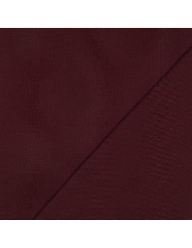 Ribbed jersey ribbed fabric - Bordeaux