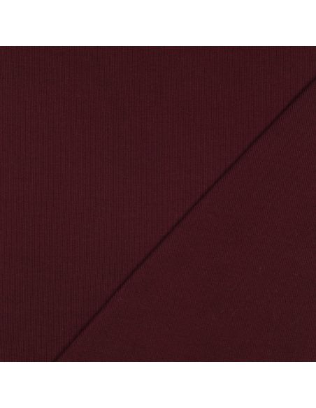 Ribbed jersey ribbed fabric - Bordeaux